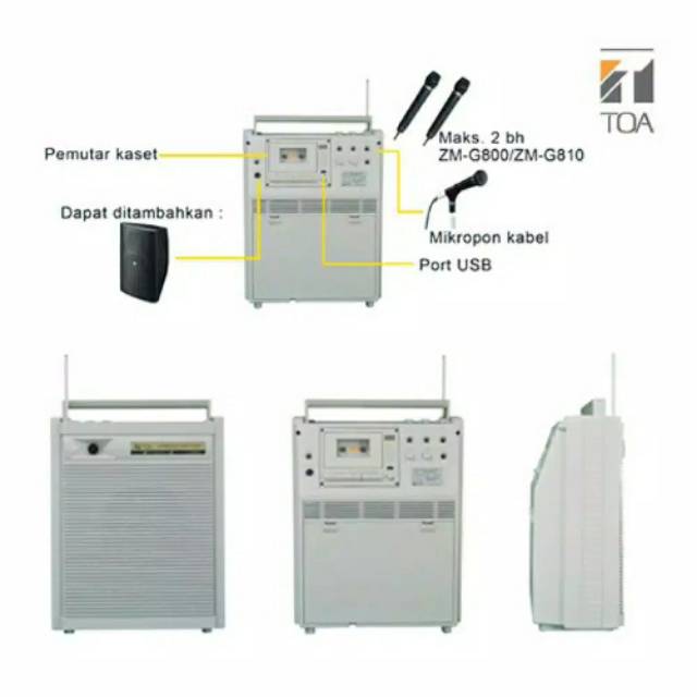 Wireless meeting Toa ZW G810cu original Toa zw g810cu