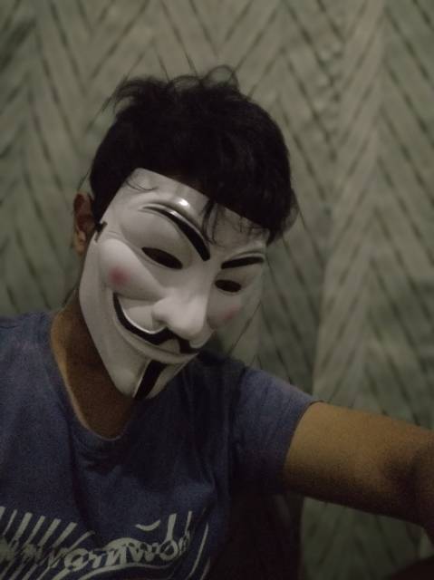 (Gratis Packing BOX) Topeng anonymous topeng hacker topeng mainan anak topeng pesta topeng vendetta