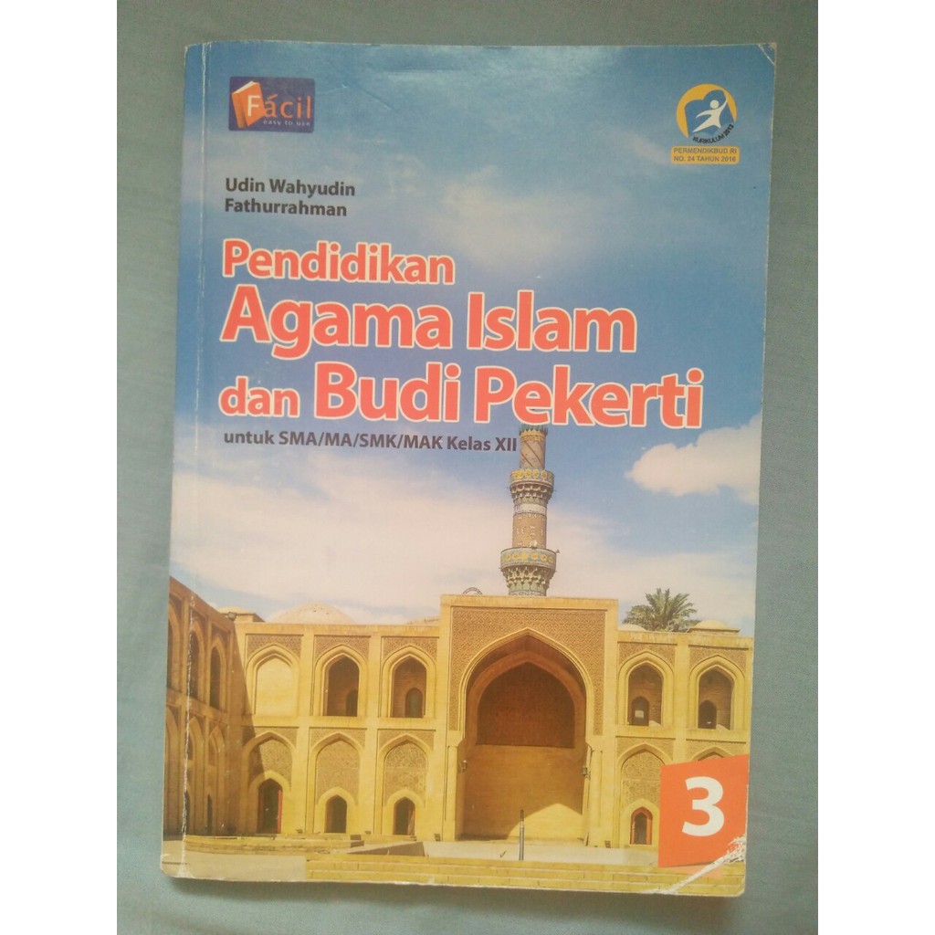 Buku Pendidikan Agama Islam Dan Budi Pekerti Facil Untuk Sma Smk Kelas Xii 12 Grafindo Media Pratama Shopee Indonesia