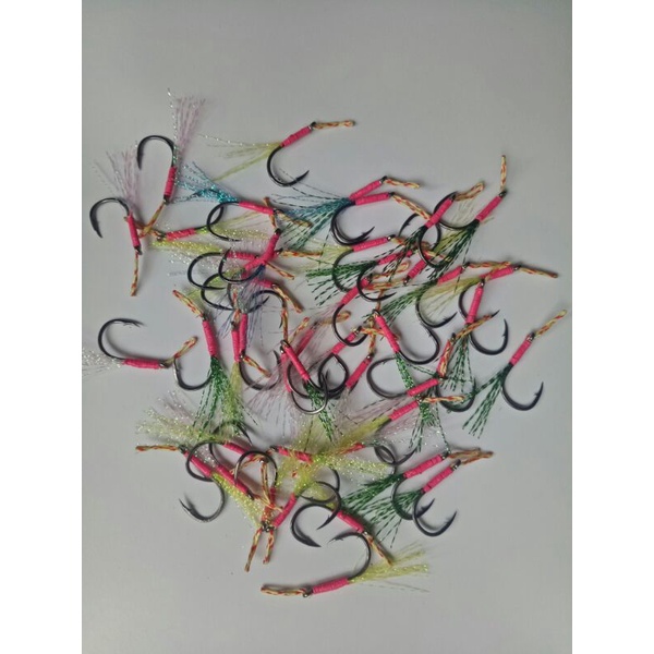 Assist Hook Micro Jig 10,12,15 Gram Bulu Mutiara Killer