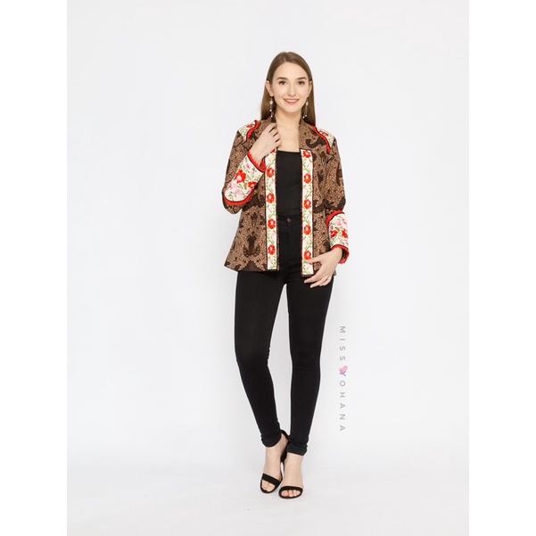 Flavia Embroidery Batik Blazer Bordir by Miss Yohana