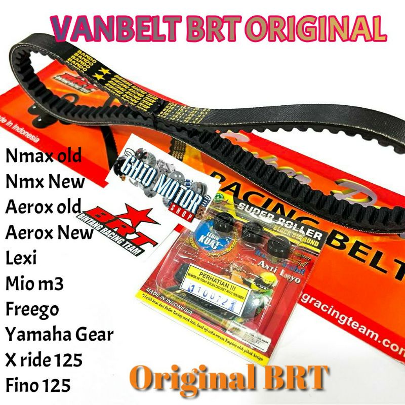 Vanbelt Vbelt BRT Aerox -Nmax old New all Nmax New All Aerox  ALL NEW SOUL 125 GT MIO M3 /S/Z X Ride 125 V BELT DRIVBELT TDR KAWAHARA CLD DAYTONA Freego PEBELT RACING FENBELT RACING PANBEL PINBEL SABUK CVT SABUK MOTOR SABUK PENGGERAK MOTOR MATIC ORIGINAL