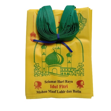 

Goodie Bag Idul Fitri / Tas Parcel Lebaran Size 30 x 40 x 8 / Tas Spundbond Lebaran (1 Lusin)