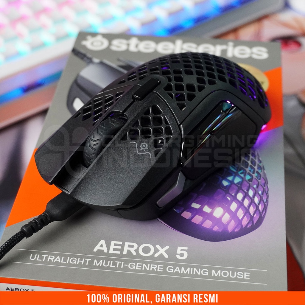 Steelseries Aerox 5 RGB Wired - Ultra Lightweight Mouse Gaming Aerox5