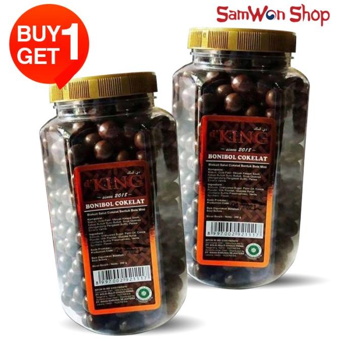 

PROMO BUY 1 GET 1 D'KING BONIBOL COKLAT 1 TOPLES 250 GR - BOLA BISKUIT LEZAT MURAH