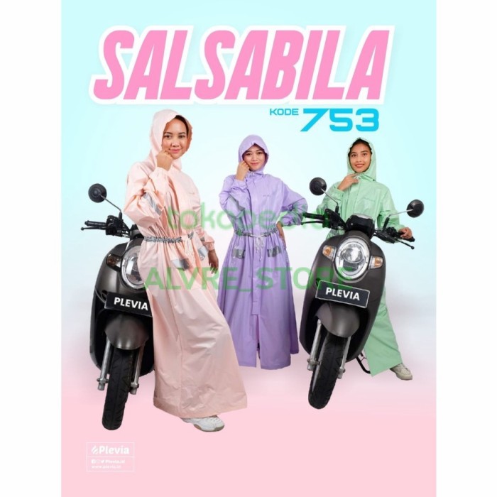 Jas Hujan Jumbo Wanita Dewasa Model Gamis Muslimah Syari - Poncho Rok Terusan Wanita Hijabers