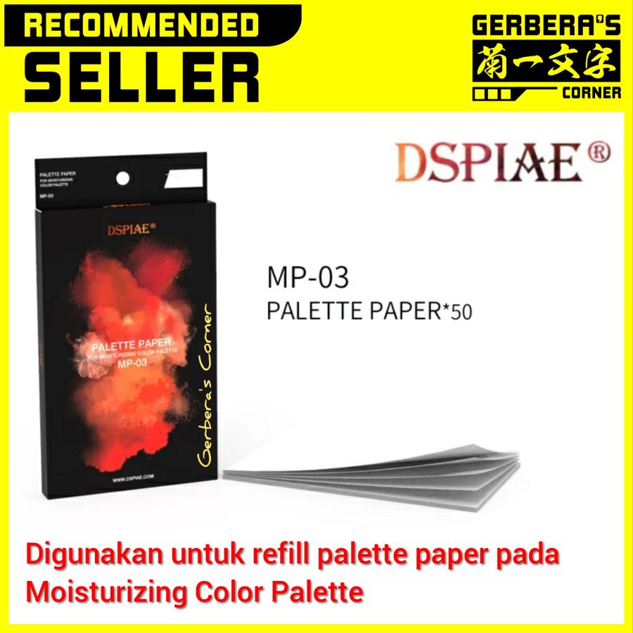 

DSPIAE Palette Paper Refill Cat Kuas Handbrush Palet Cat Acrylic