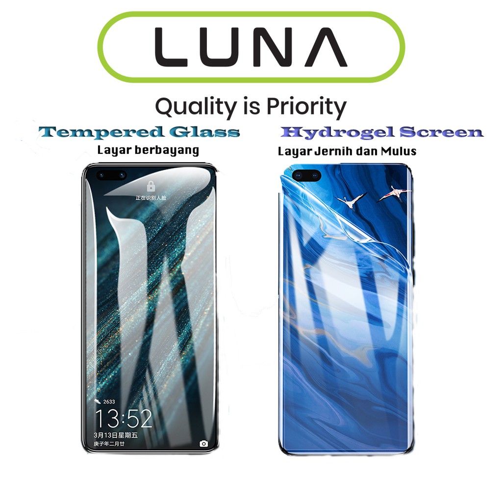 Luna Hydro Gel Screen Guard Protector Apple iPhone Samsung Xiaomi OPPO VIVO Hydrogel Anti Gores