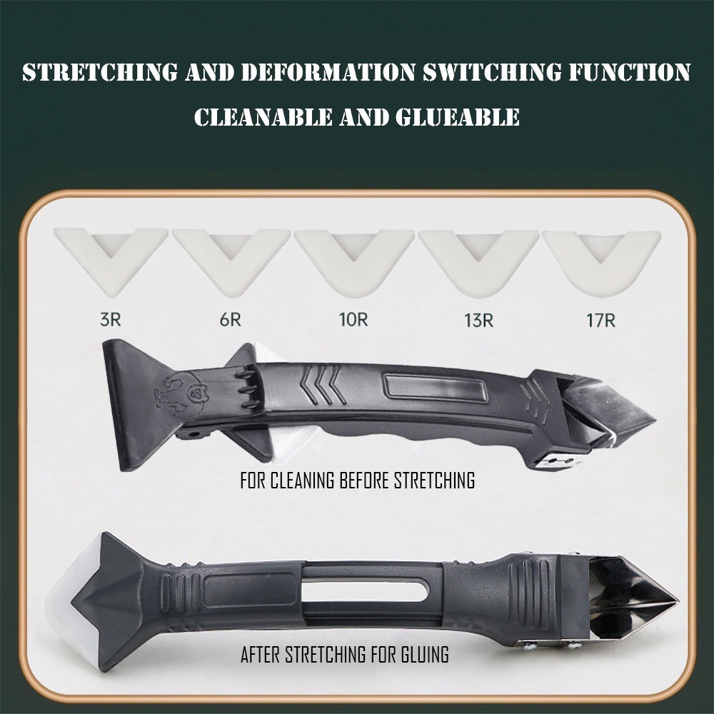 5 In 1 Alat Pengikis Penghilang Lem Bahan Silikon Untuk Lantai