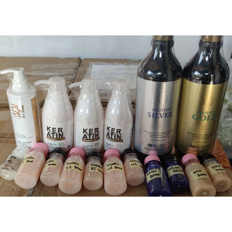 keratin treatment kemasan ekonomis SILVER GOLD