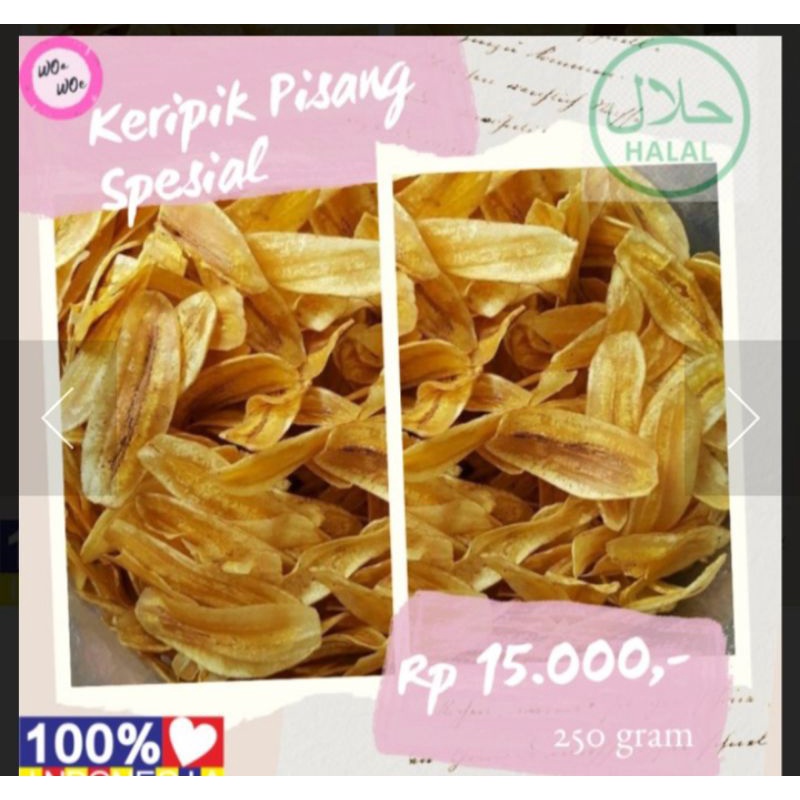 

keripik pisang kepok ( 200 g)