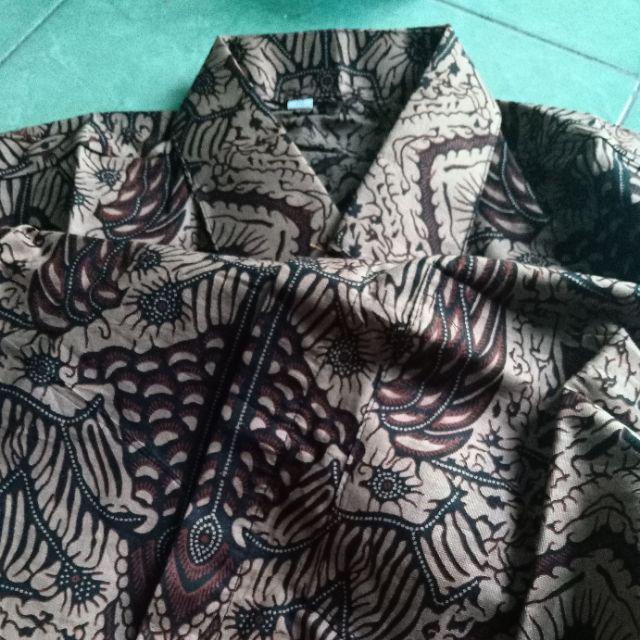 Bswart Batik Hrb026 Kenongo Hem Pendek Padi Pekalongan M L Xl Batik Pria Murah Modern Grosir
