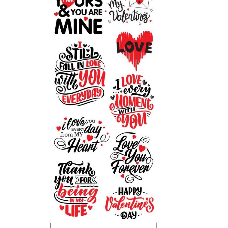 

PROMO SPESIAL Edible Stamp / Sticker Makanan VALENTINE 2698 ジ