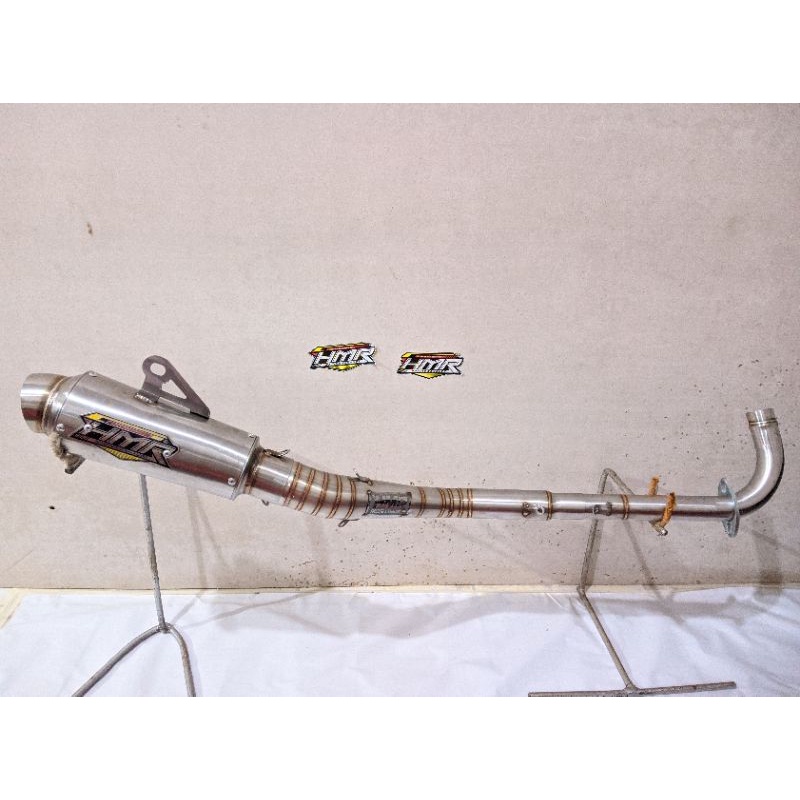 knalpot Supra125 , kharisma original HMR RACING EXHAUST (fre laser nama)