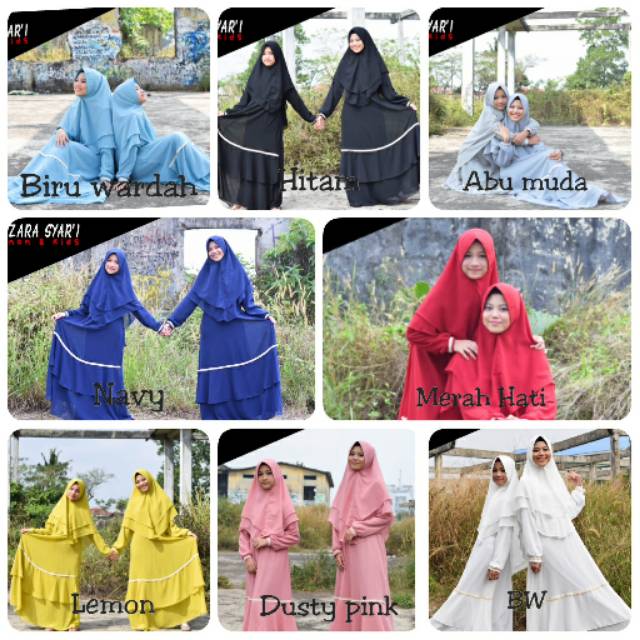 Set Zara Syar'i Mom n Kids