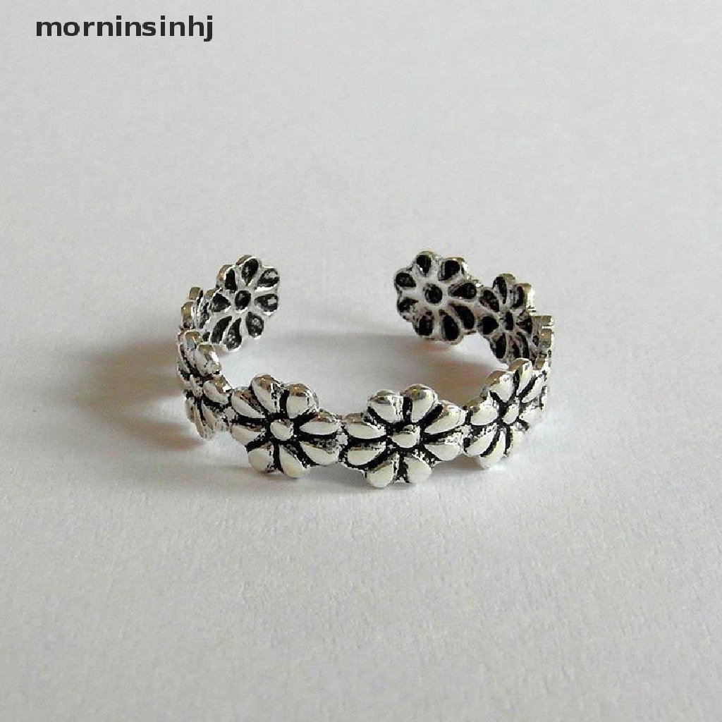 Mornin Cincin Jari Kaki Lapis Silver 925 Adjustable Untuk Wanita