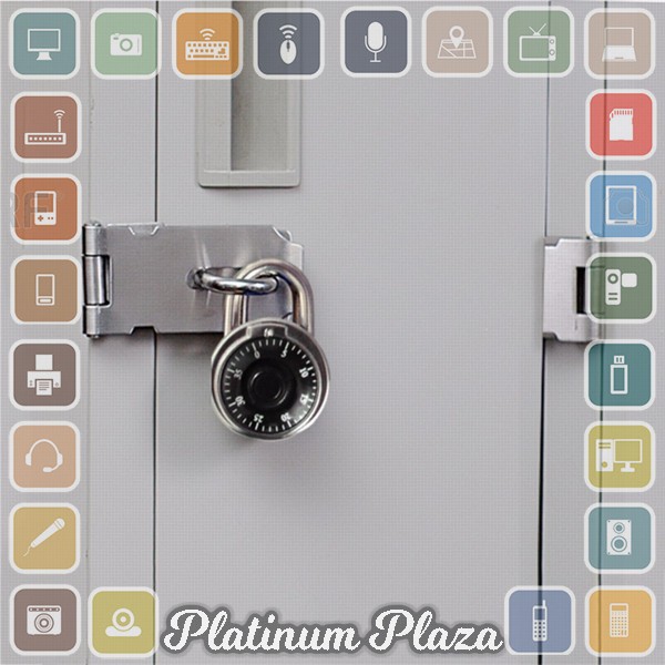 CJSJ Gembok Brankas Rotary Padlock Digit Combination Padlock - CH-209 - Silver Black`29GX22-