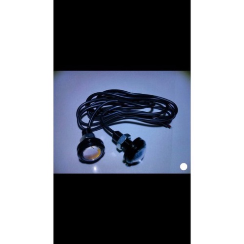 Unik Lampu LED Mata Elang Eagle Eye 12V 23mm Variasi Aksesoris Motor Mobil HARGA 1PCS KABEL PANJANG 