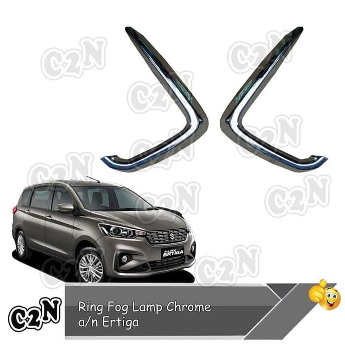 Garnish Ring Fog Lamp All New Ertiga 2018 - Sekarang Chrome Best Quality