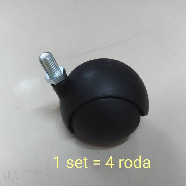 Roda Rak Gawang Baju / Roda Gawangan Baju / Roda Rak Pajangan , 1 Set Isi 4