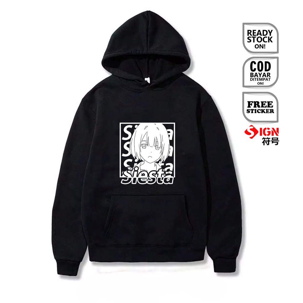 HOODIE WAIFU ANIME MANGA GREAT DETECTIVE SIESTA TANTEI WA MOU SHINDEIRU THE DETECTIVE IS ALREADY DEAD DAYDREAM MA'AM BAJU JEPANG JAPAN CULTURE COSPLAY WIBU OTAKU SPES MIA WHITLOCK  NAGISA NATSUNAGI ALICIA KIMIHIKO KIMIZUKA CHARLOTTE ARISAKA SIGN CLOTH