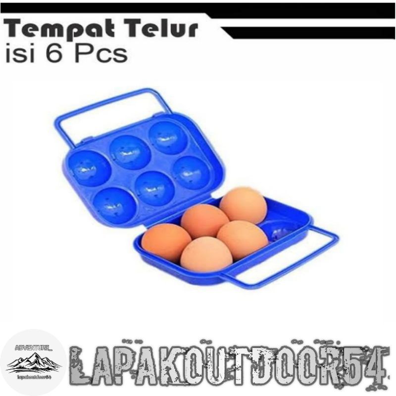 [ COD ] Tempat Telur Camping Portable Egg holder isi 6 butir/Tempat Penyimpanan Telur/Egg Storage Box