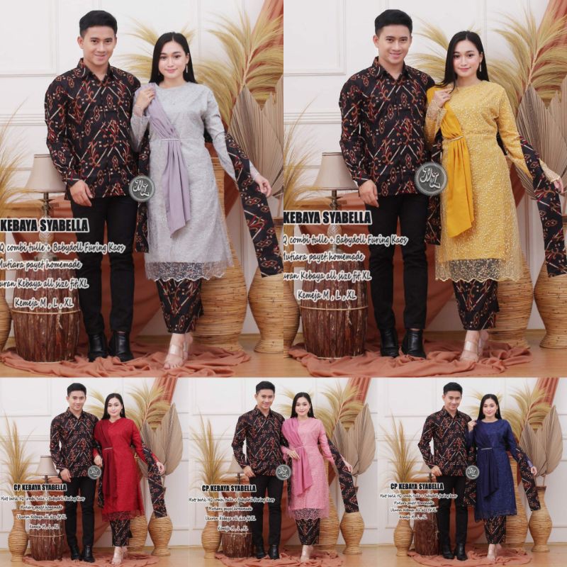 Couple set Batik Bruklat CP KEBAYA SYABELA