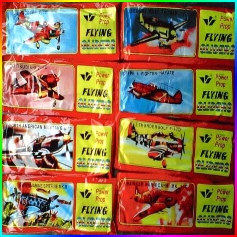 mainan kapal pesawat busa gabus jadul glider Styrofoam sterefoam unik