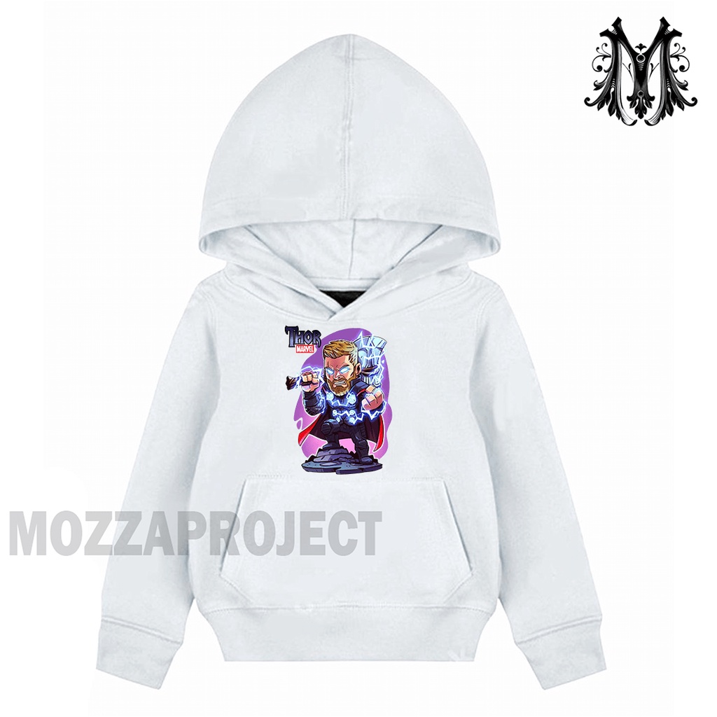 Sweater Hoodie Anak Laki Laki dan Perempuan Thor Avengers Hoodie Anak Thor Avengers