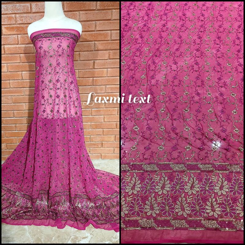 kain Sari India / bahan Sari India TERBARU