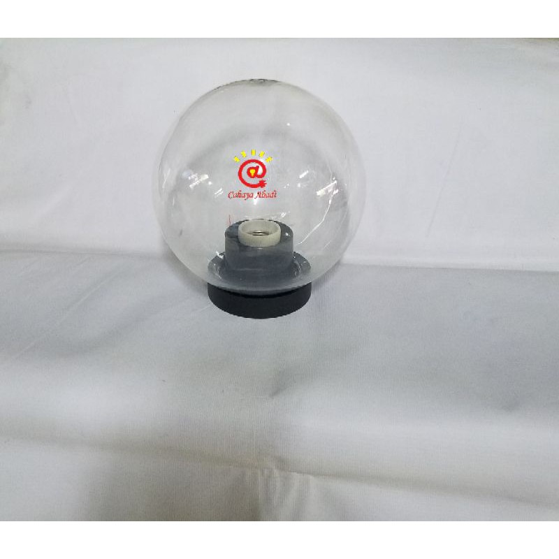 Kap Lampu Taman 8 Inch 20 cm Bening / Lampu Taman Bulat Bening 8In 20cm MEVAL