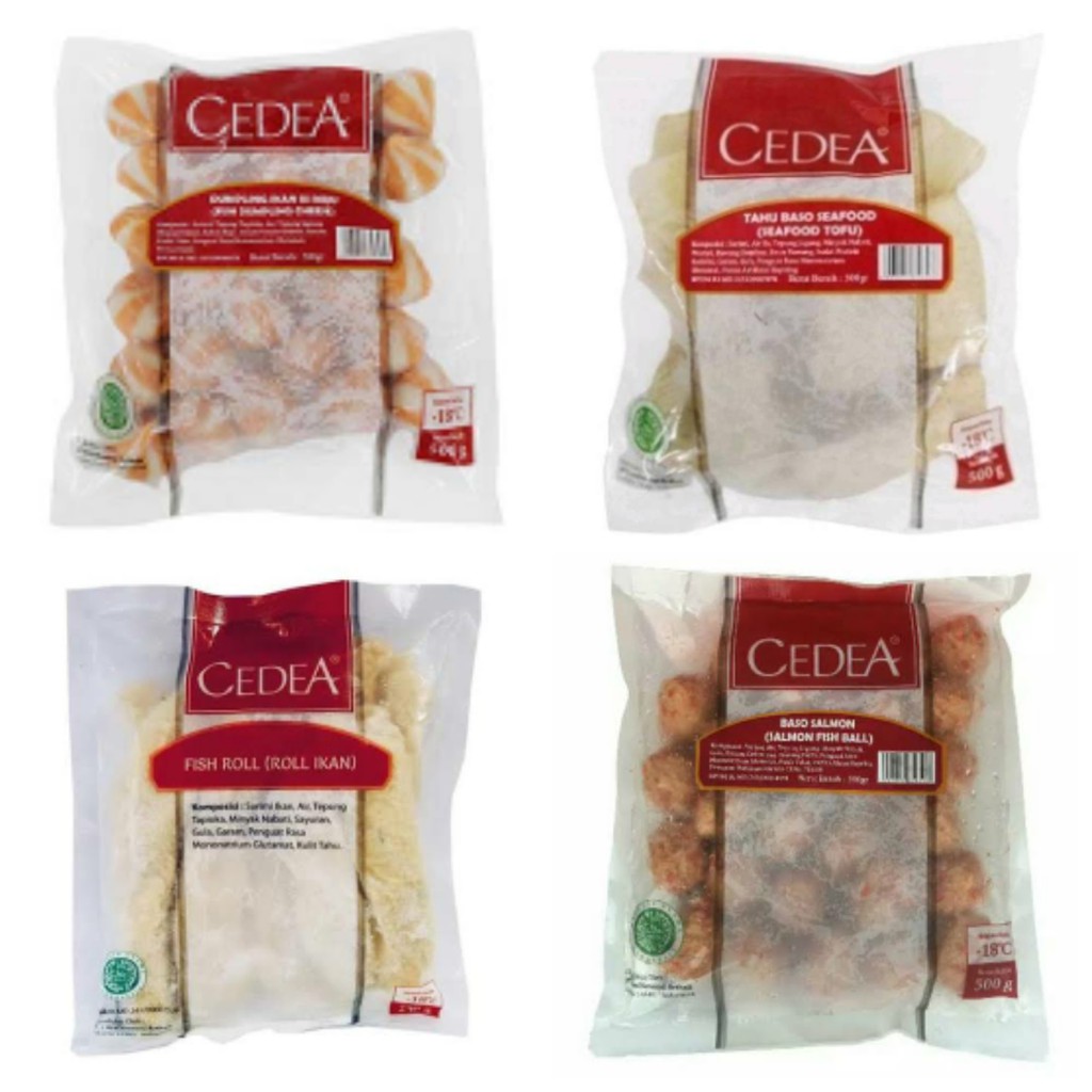 

Cedea Bakso Salmon, Tahu Bakso Seafood, Dumpling Keju, Fish Roll Frozen Food 1 Pack