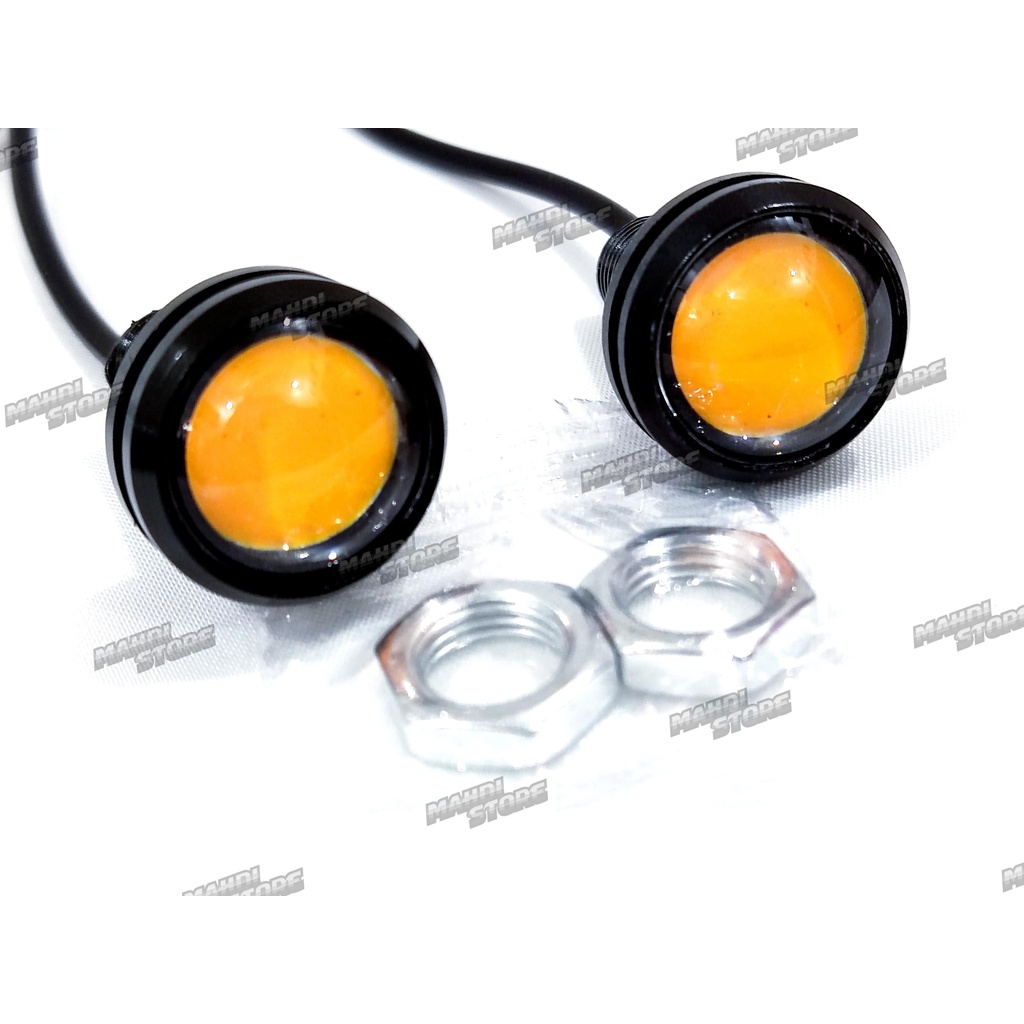 Lampu Sen Senja Eagle Eye Mata Elang COB 23mm Waterproof BULLAES AES Honda Yamaha Sepasang