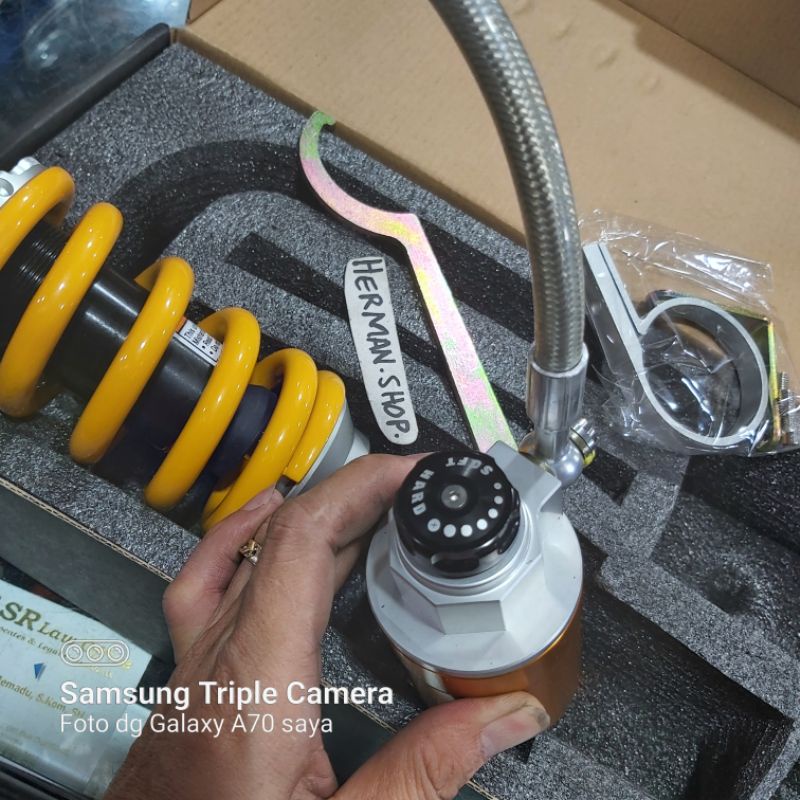 Monoshock Satria Fu Nui tabung pisah / Monoshock Nui Satria Fu tabung pisah