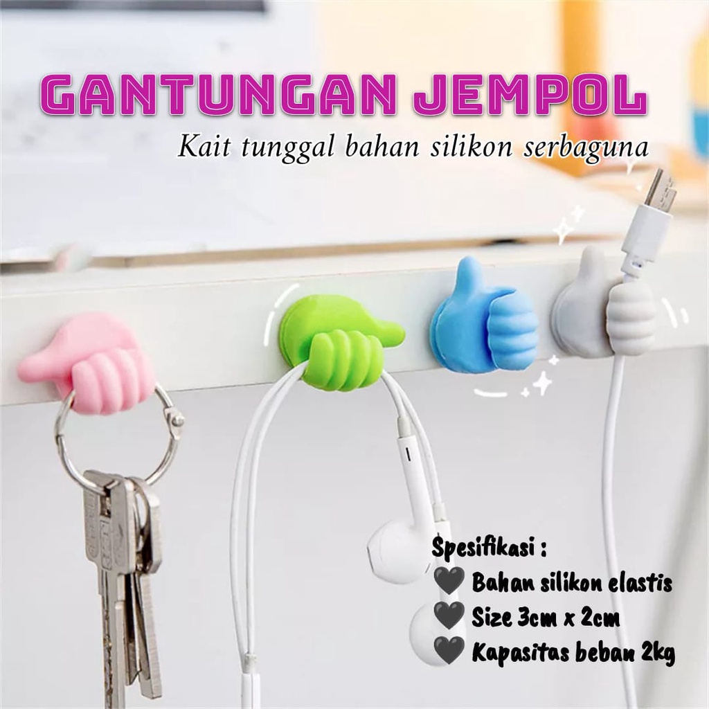 Gantungan Unik Lucu Bentuk Jempol / Gantungan Kabel Kunci Accecoris Lucu