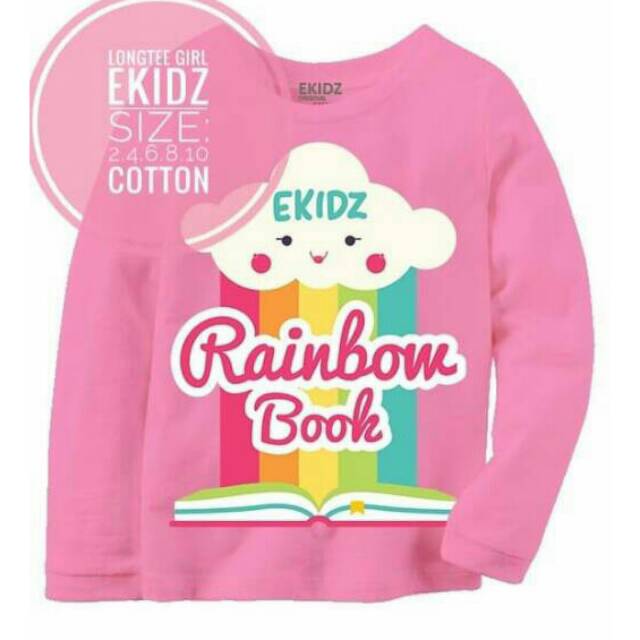 Kaos panjang ekidz longtee girl ekidz