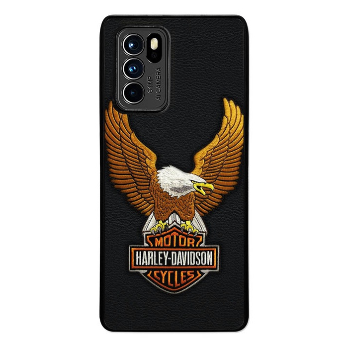 Casing Case Custom Oppo Reno 6 5G, 6 Pro 5G, 5 Pro 5G, 5 5G, 4, 2, 2F, 2Z Motor Harley Davidson DK20