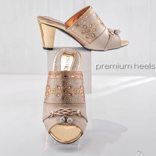 SENDAL PESTA WANITA MEWAH / SANDAL HEELS 5 CM HAK PLATFORM  SESERAHAN KONDANGAN