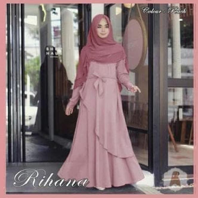 %TERMURAH% RIHANA SYARI (EP) BAJU MAXI DRESS MUSLIM BUSUI GAMIS WANITA KEKINIAN - PURPLE ..,.