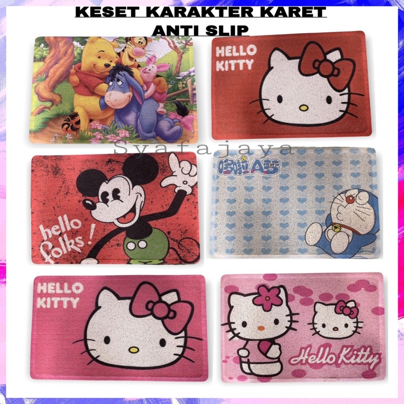 Keset Karet Mie Karakter / Keset Kamar Mandi