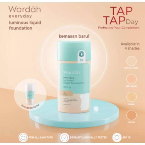 WARDAH Everyday Luminous Liquid Foundation SPF 15 35ml