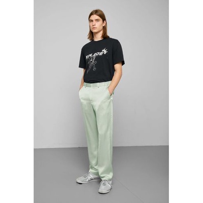 WEEKDAY MEN Rolf Satin Trousers Green