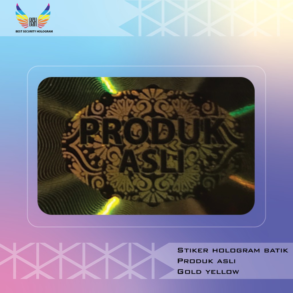 

Stiker Hologram Pecah Telur Produk Asli Stiker Segel Box Batik Gold