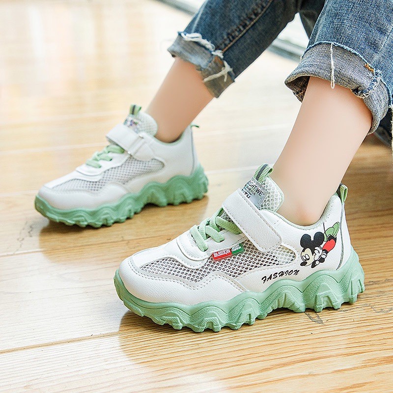 1001 Sepatu Sneakers Anak Korea Cowok Cewek Mickey 3warna !!