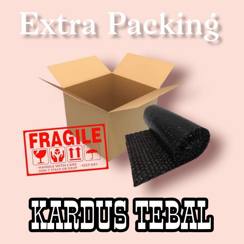 

Packing Tambahan Kardus Tebal Tambahan Packing Agar Supaya Pesanan Anda Lebih Aman