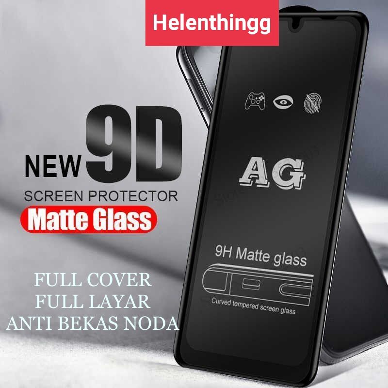 Tempered Glass Tg kaca Matte 9D Anti gores &amp; Minyak/ Glare &amp; Bekas Jari F19 F19 Pro 2021 Terbaru