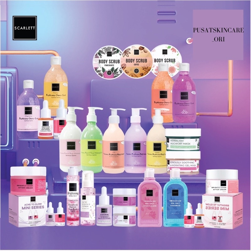 SCARLETT WHITENING _ Series Paket Lengkap Scarlett by Felycia Angelista (COD)