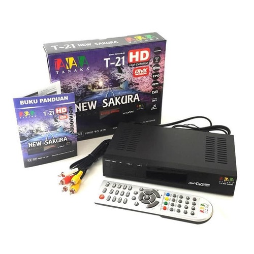 Receiver Parabola Tanaka T-21 New Sakura HD K5S Suport Bisskey PowerVu Tanberg CCCam HDMI TERBARU
