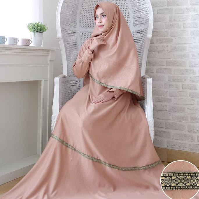 TESSA SYARI COKSU NI gamis wanita balotelli coklat susu