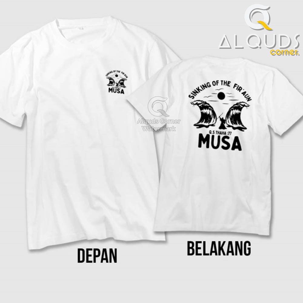 Kaos Dakwah Islami PROPHET MUSA SINKING OF THE FIRAUN / Baju Distro Santri Muslim Nabi Prophet /5609-5